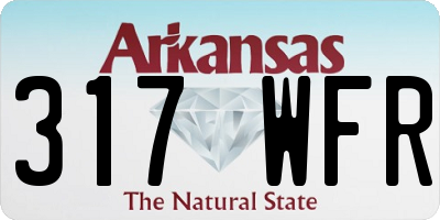 AR license plate 317WFR