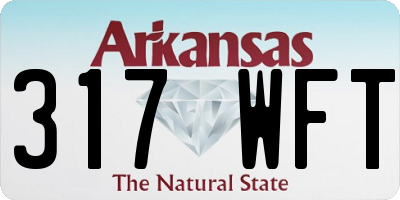 AR license plate 317WFT