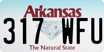 AR license plate 317WFU
