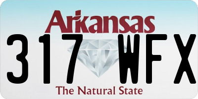 AR license plate 317WFX