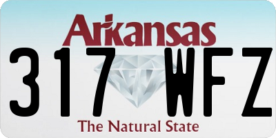 AR license plate 317WFZ