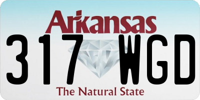 AR license plate 317WGD
