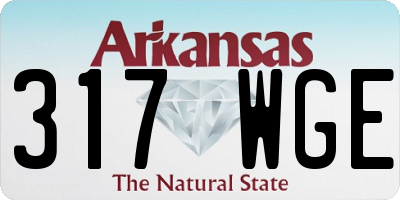 AR license plate 317WGE