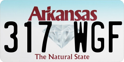 AR license plate 317WGF