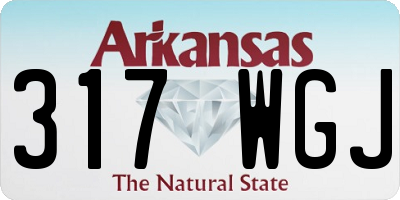 AR license plate 317WGJ