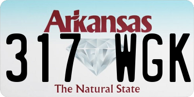 AR license plate 317WGK