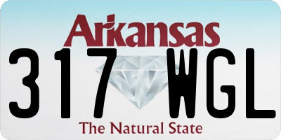 AR license plate 317WGL