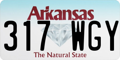 AR license plate 317WGY