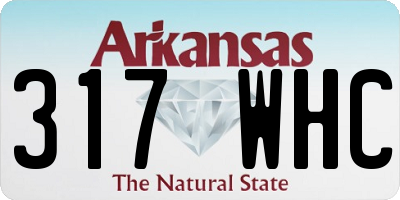 AR license plate 317WHC