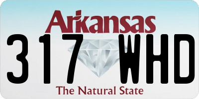 AR license plate 317WHD