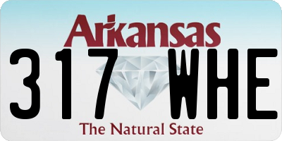 AR license plate 317WHE