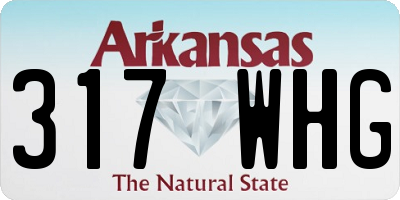 AR license plate 317WHG