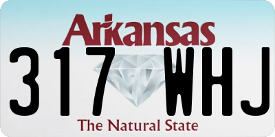 AR license plate 317WHJ
