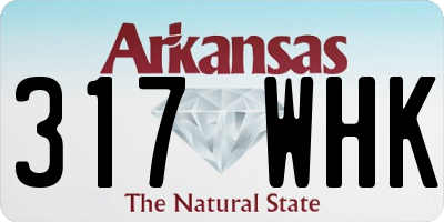 AR license plate 317WHK