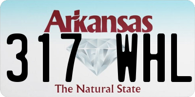 AR license plate 317WHL