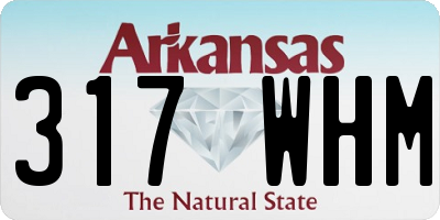 AR license plate 317WHM
