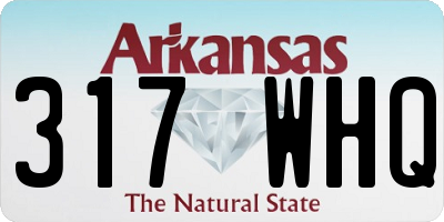 AR license plate 317WHQ