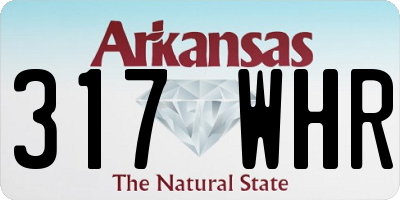 AR license plate 317WHR