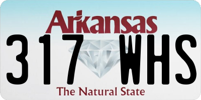 AR license plate 317WHS