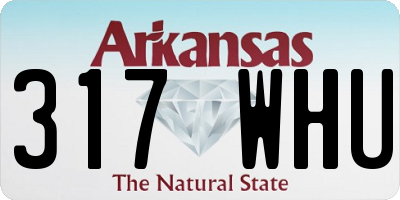 AR license plate 317WHU