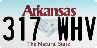 AR license plate 317WHV
