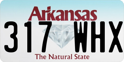 AR license plate 317WHX