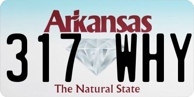 AR license plate 317WHY