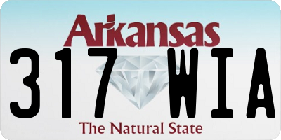 AR license plate 317WIA