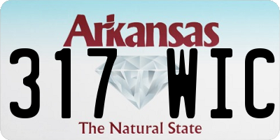 AR license plate 317WIC