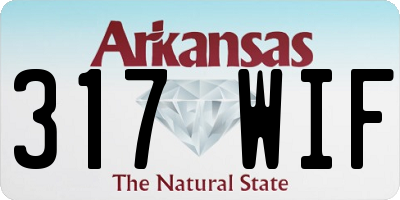 AR license plate 317WIF