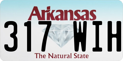 AR license plate 317WIH