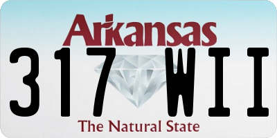 AR license plate 317WII