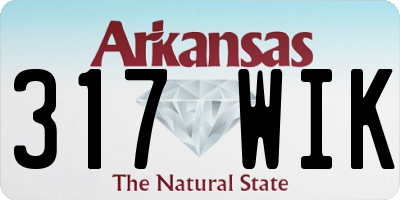 AR license plate 317WIK