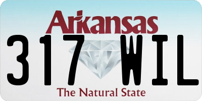 AR license plate 317WIL