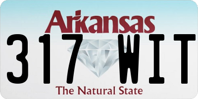 AR license plate 317WIT
