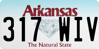 AR license plate 317WIV