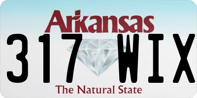 AR license plate 317WIX