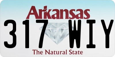AR license plate 317WIY
