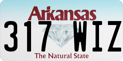 AR license plate 317WIZ