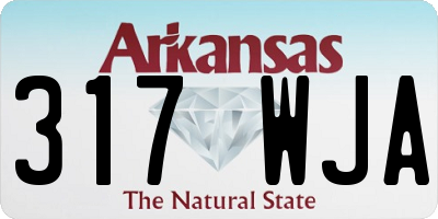 AR license plate 317WJA