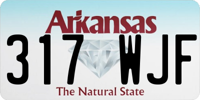 AR license plate 317WJF