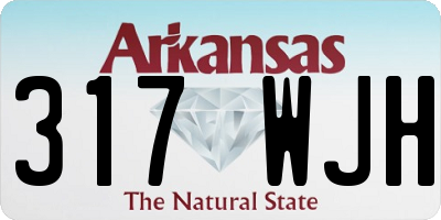 AR license plate 317WJH