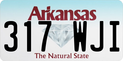 AR license plate 317WJI