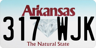 AR license plate 317WJK