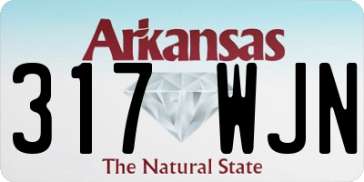 AR license plate 317WJN