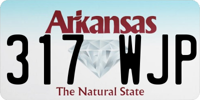 AR license plate 317WJP