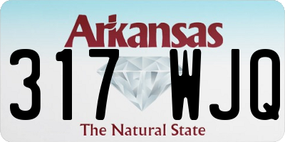 AR license plate 317WJQ