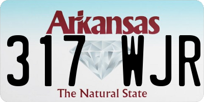 AR license plate 317WJR