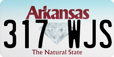 AR license plate 317WJS
