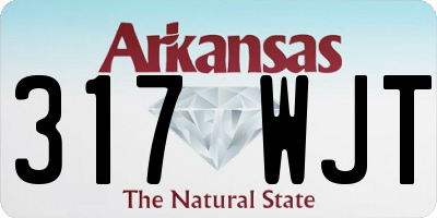 AR license plate 317WJT
